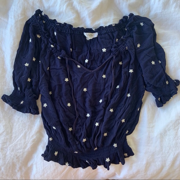 Free People Tops - Embroidered top, size M